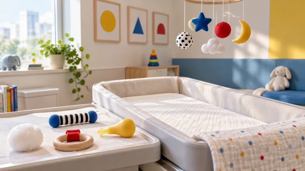 성장발달과 가족간호 · 영아 원시반사의 핵심 판단 구조를 표현한 고유 clinical_space 대표 이미지
